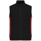 James&Nicholson mellény Hybrid fekete-melírozott piros