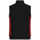 James&Nicholson mellény Hybrid fekete-melírozott piros