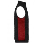 James&Nicholson mellény Hybrid fekete-melírozott piros