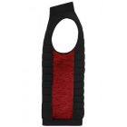 James&Nicholson mellény Hybrid fekete-melírozott piros