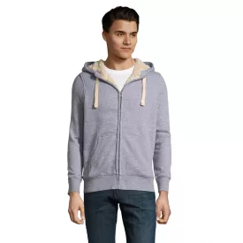 Sol's uniszex pulóver Sherpa 280 melírozott szürke