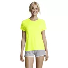 Sol's női póló Sporty 140 neon sárga