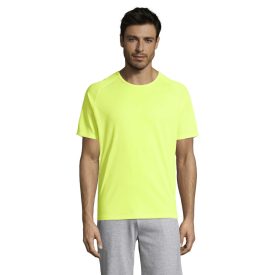 Sol's póló Sporty 140 neon sárga