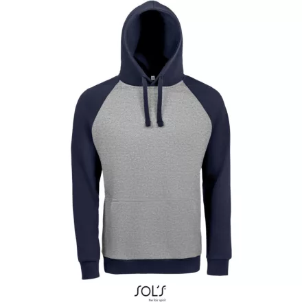 Sol's pulóver Seattle 280 melírozott szürke-tengerkék