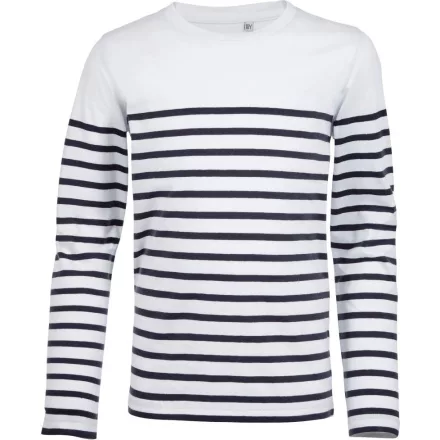 Sol's hosszú ujjú gyerek póló Matelot LSL 160 fehér-tengerkék