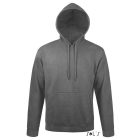 Sol's pulóver Unisex Hooded Sweatshirt Snake 280 melírozott grafit