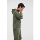 Russell pulóver Authentic Hooded Sweatshirt 280 olivazöld