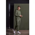 Russell pulóver Authentic Hooded Sweatshirt 280 olivazöld