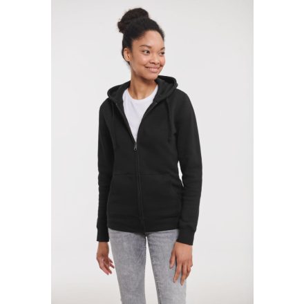 Russell női pulóver Authentic Zipped Hood 280 fekete