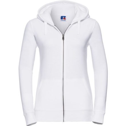Russell női pulóver Authentic Zipped Hood 280 fehér