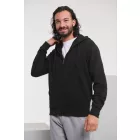 Russell pulóver Authentic Zipped Hood 280 fekete