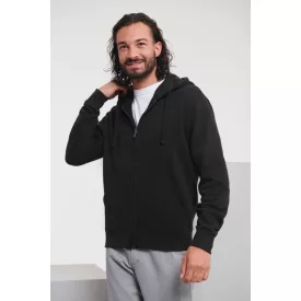 Russell pulóver Authentic Zipped Hood 280 fekete