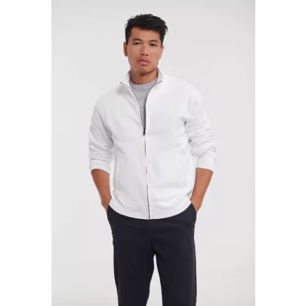 Russell pulóver Authentic Sweat Jacket 280 fehér