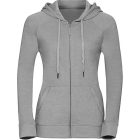 Russell női pulóver HD Zipped Hood 255 melírozott ezüst