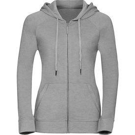 Russell női pulóver HD Zipped Hood 255 melírozott ezüst