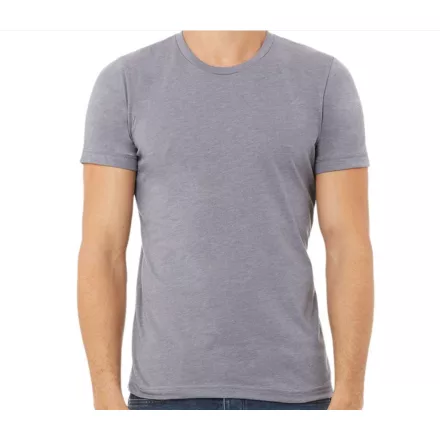 Bella+Canvas rövid ujjú póló Unisex Heather CVC 142 melírozott szürke