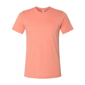   Bella+Canvas rövid ujjú póló Unisex Heather CVC 142 melírozott sunset