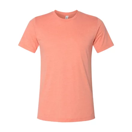 Bella+Canvas rövid ujjú póló Unisex Heather CVC 142 melírozott sunset