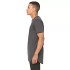 Bella+Canvas póló Long Urban Tee 142 melírozott sötétszürke