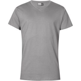   Promodoro póló Premium V-Neck T 180 melírozott világosszürke