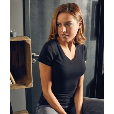 Promodoro Ladies' Slim Fit V-Neck-T