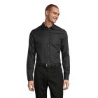 NeoBlu hosszú ujjú ing Blaise Micro-Twill 115 fekete