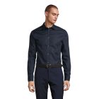 NeoBlu hosszú ujjú ing Blaise Micro-Twill 115 éjkék