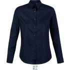 NeoBlu hosszú ujjú női ing Blaise Micro-Twill 115 éjkék