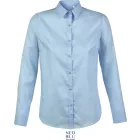 NeoBlu hosszú ujjú női ing Blaise Micro-Twill 115 világoskék