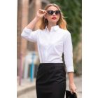 NeoBlu hosszú ujjú női ing Blaise Micro-Twill 115 fehér