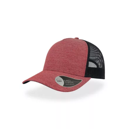 Atlantis baseball sapka Melange 5P piros-fekete