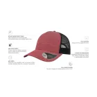 Atlantis baseball sapka Melange 5P piros-fekete