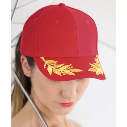 Atlantis baseball sapka Winner 6P piros-arany