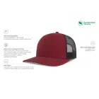 Atlantis baseball sapka Sonic-S 6P bíborvörös-fekete