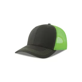 Atlantis baseball sapka Sonic-S 6P sötétszürke-fluo-zöld