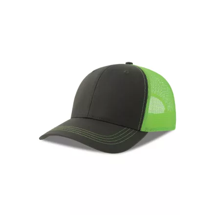 Atlantis baseball sapka Sonic-S 6P sötétszürke-fluo-zöld