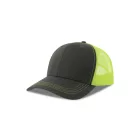 Atlantis baseball sapka Sonic-S 6P sötétszürke-fluo-sárga