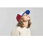 Atlantis baseball sapka Rapper Cotton-S 5P fehér-piros-királykék