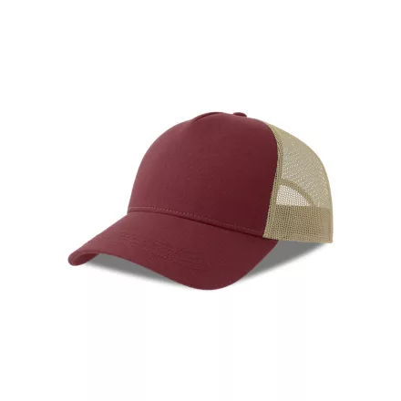 Atlantis baseball sapka Rapper Cotton-S 5P burgundi-homok