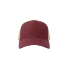 Atlantis baseball sapka Rapper Cotton-S 5P burgundi-homok