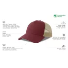 Atlantis baseball sapka Rapper Cotton-S 5P burgundi-homok