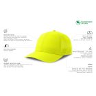 Atlantis baseball sapka Breezy-S 6P fluo-sárga