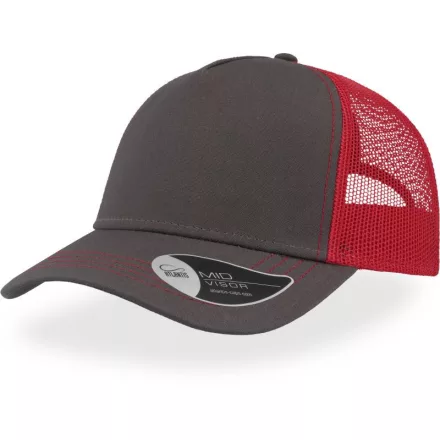 Atlantis baseball sapka Rapper Canvas 5P szürke-piros