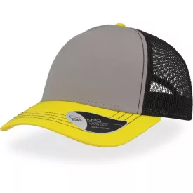   Atlantis baseball sapka Rapper Canvas 5P szürke-sárga-fekete