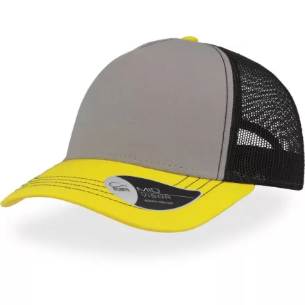 Atlantis baseball sapka Rapper Canvas 5P szürke-sárga-fekete