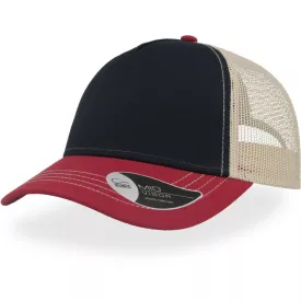   Atlantis baseball sapka Rapper Canvas 5P tengerkék-burgundy-beige