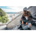 Atlantis sapka Shore melírozott világosszürke