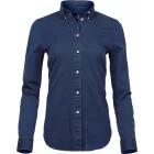 Tee Jays hosszú ujjú női blúz Denim Twill 166 indigó