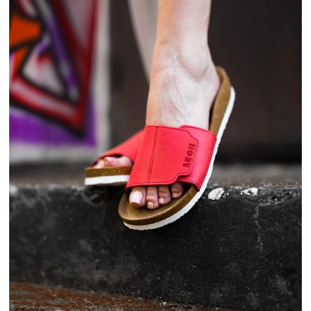 Leon női papucs 4022 piros