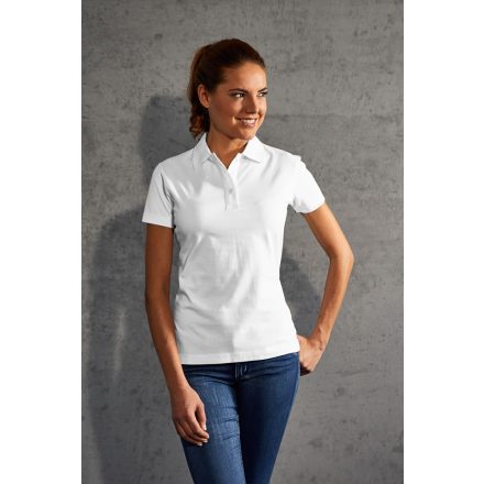 Promodoro női galléros póló Workwear Jersey 180 fehér